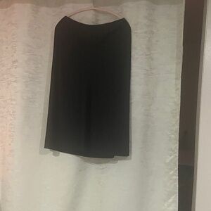 J. Crew Black Midi Skirt